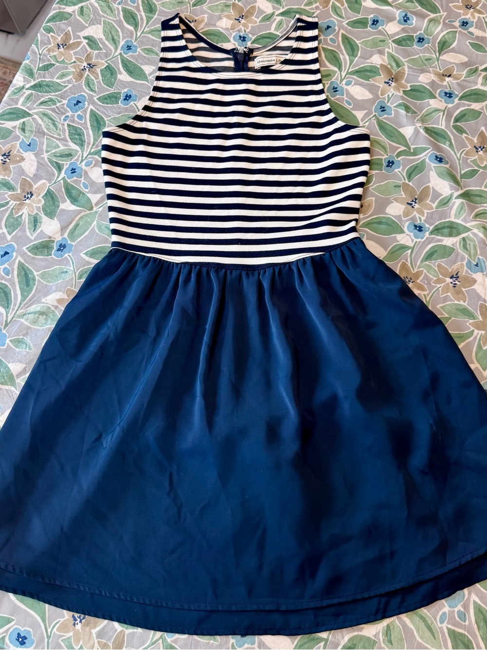 Abercrombie & Fitch Navy and White Striped Dress